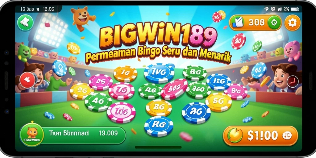 Tampilan grafis menarik dari gameplay Bingo di BIGWIN189.