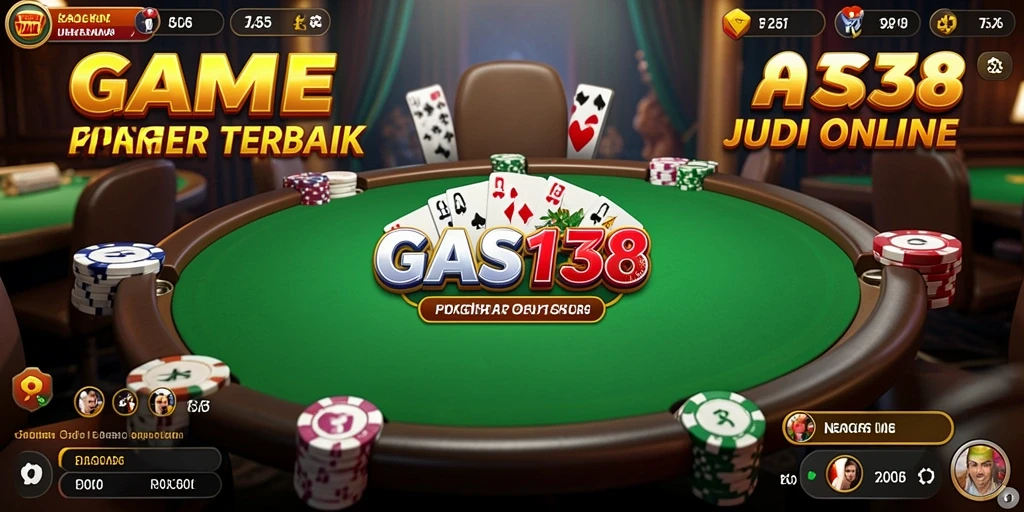 Screenshot gameplay GAS138 menampilkan pemain intens beraksi di meja poker.