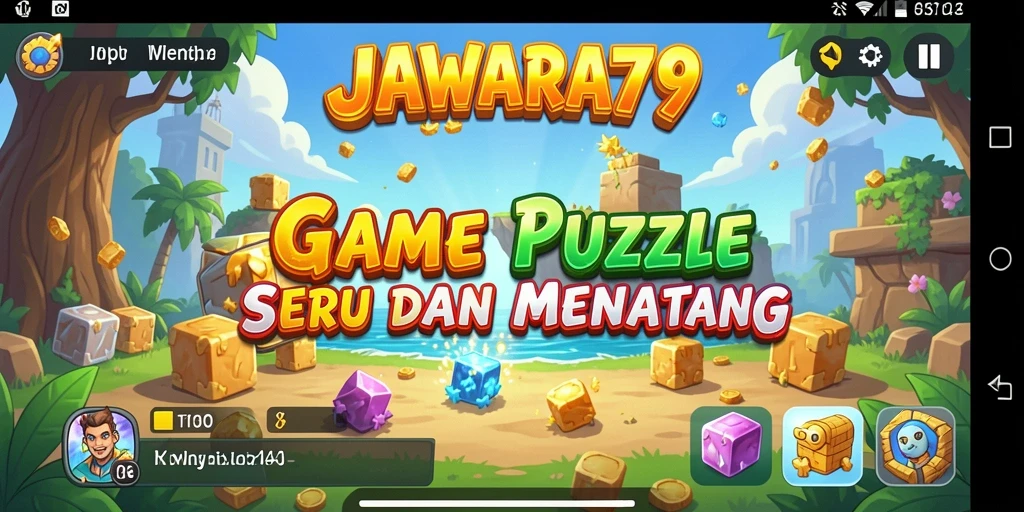Screenshot gameplay menampilkan keseruan permainan Puzzle JAWARA79.