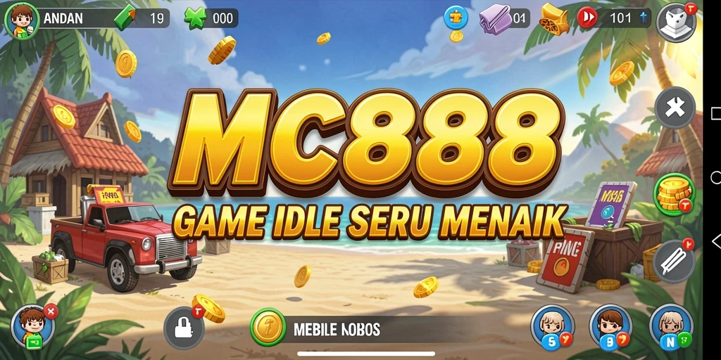 Tampilan gameplay seru MC888 dengan mekanisme Idle yang menarik.