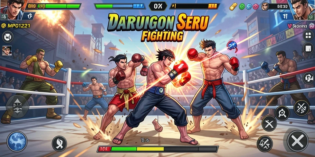 Gameplay seru dan menegangkan dalam MPO1221 saat bertarung.