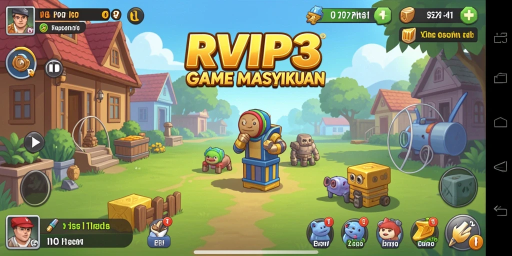Tampilan gameplay menarik dari RVIP3 dengan karakter yang berkembang.