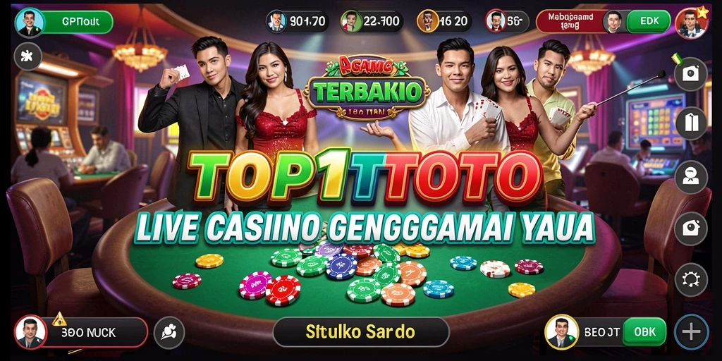 Tampilan gameplay Live Casino yang menarik di TOP1TOTO.